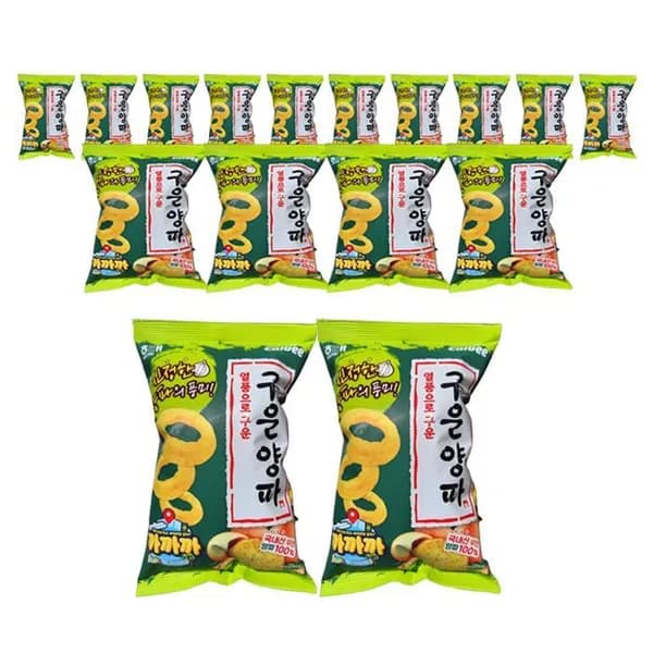 해태제과 구운양파 60g 16봉지 1박스