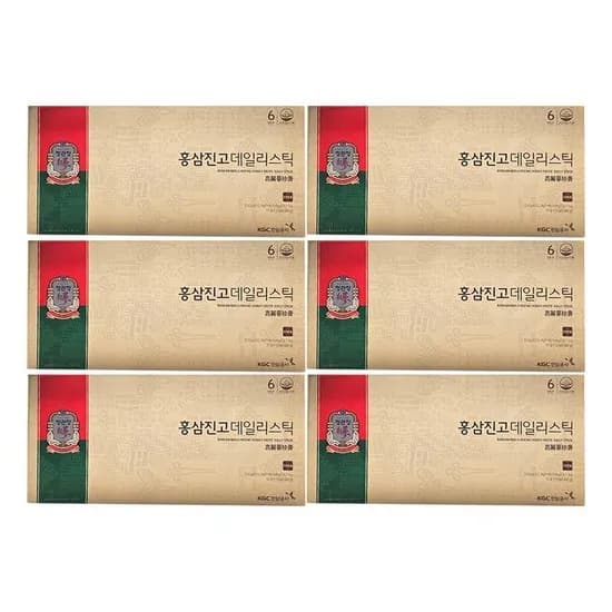 정관장 홍삼진고 데일리스틱, 10g, 30포, 6박스