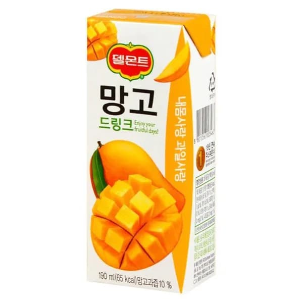 롯데칠성음료 델몬트 망고 드링크 190ml 64팩