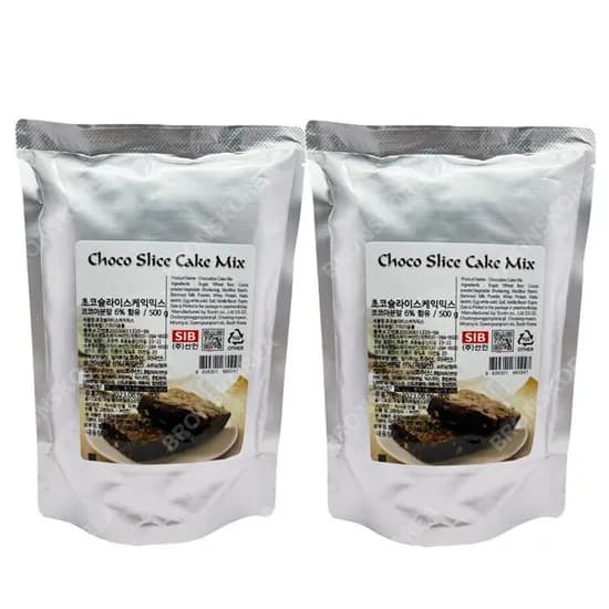 초코슬라이스 케이크믹스 브라우니믹스 500g 2개