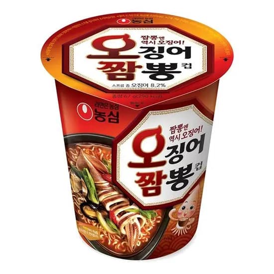 농심 오징어 짬뽕 소컵 67g 12개