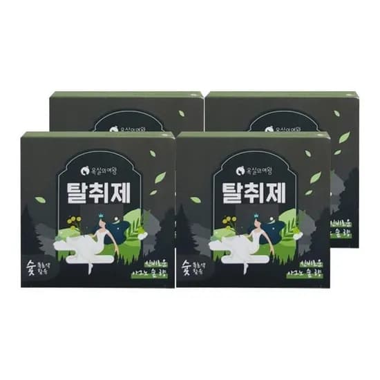 욕실의여왕 생활 탈취제 아그노숲 4개