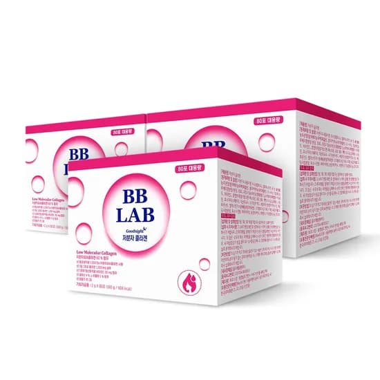 뉴트리원 비비랩 저분자 콜라겐 2g 80포 3개