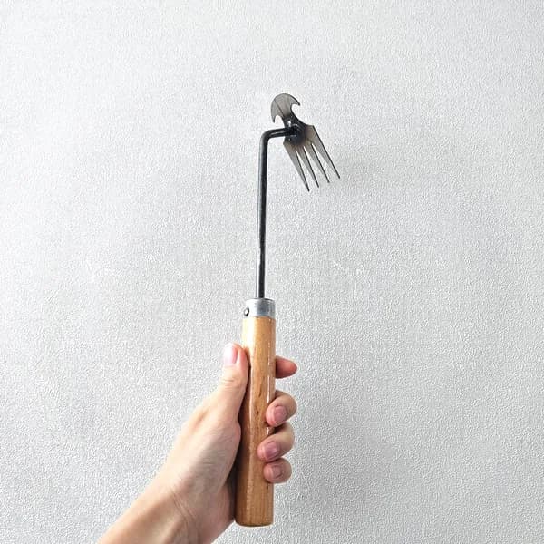 잡초 제거 호미 4발갈퀴, 1개
