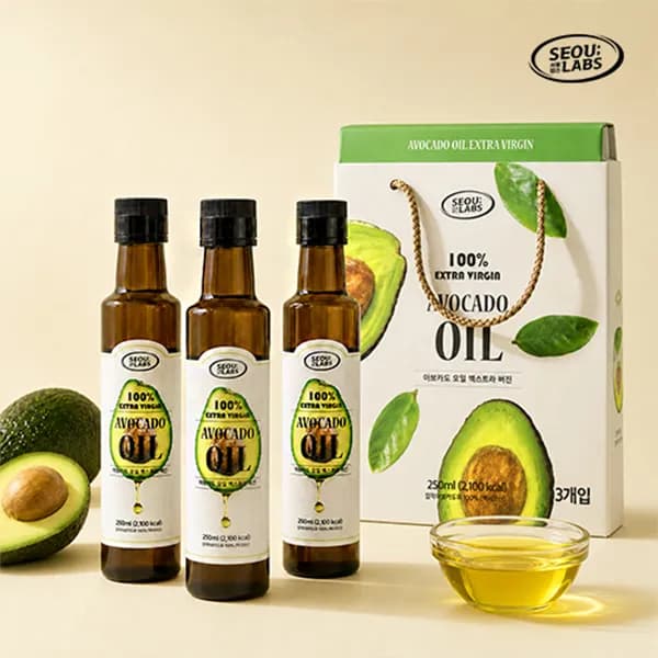 서울랩스 아보카도 오일 엑스트라버진 250ml 3병