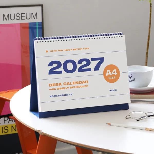 인디고 2027 탁상달력 A4 화이트 9,860원