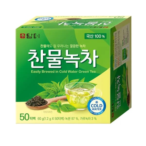 담터 찬물녹차 50티백 1개 7,200원