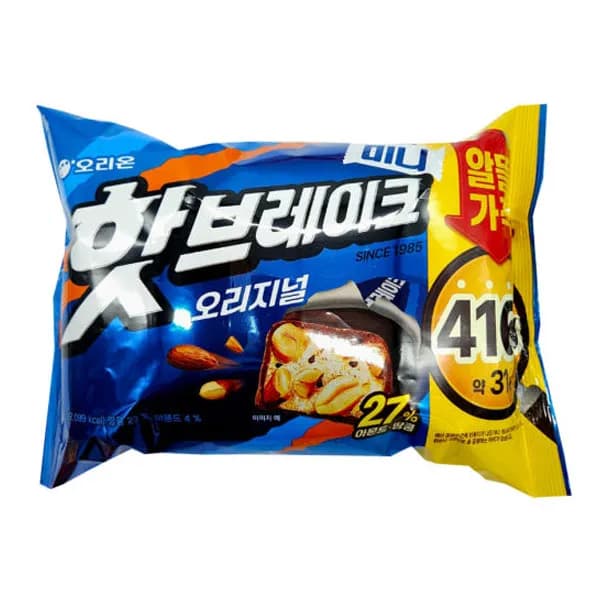 오리온제과 핫브레이크 미니 오리지날 416g 2개