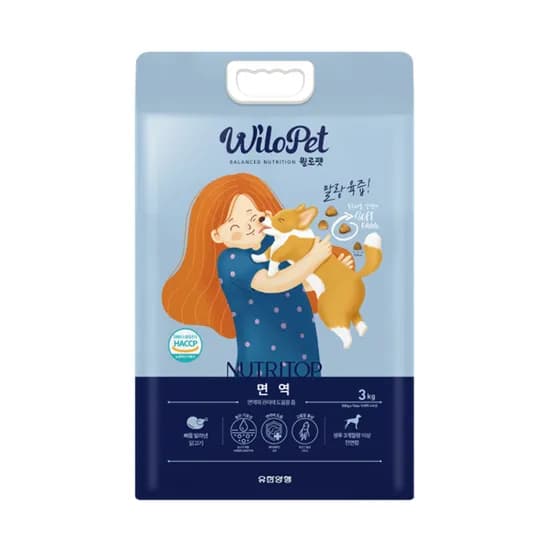 윌로펫 말랑육즙 강아지 소프트사료 면역 항산화 3kg 1개