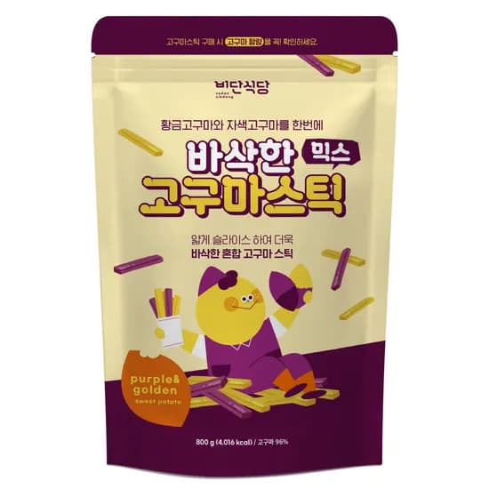 비단식당 믹스고구마스틱 800g 1개