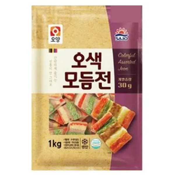 오양 오색 모듬전 1kg 12,900원