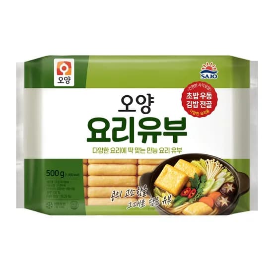 사조오양 오양 요리유부 사각유부 냉동 500g 1개