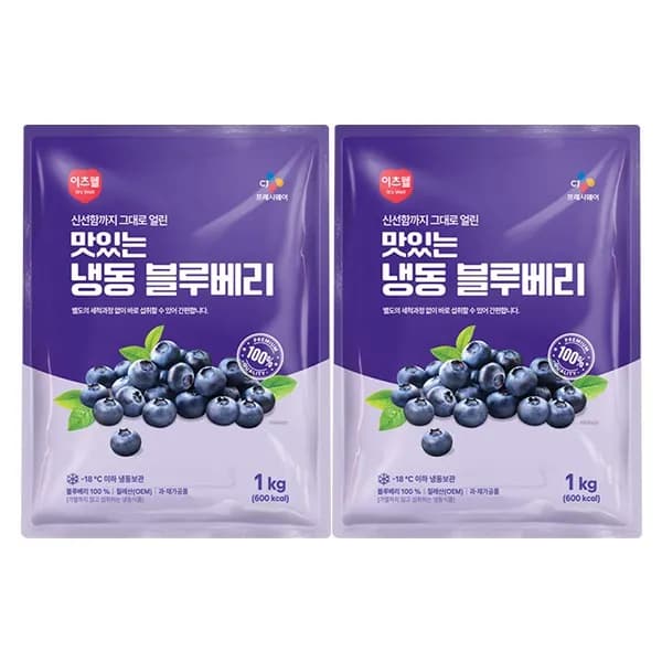 CJ프레시웨이 이츠웰 냉동 블루베리 1kg 2개 22,520원