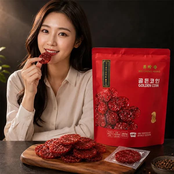 비첸향 골든코인 육포 260g