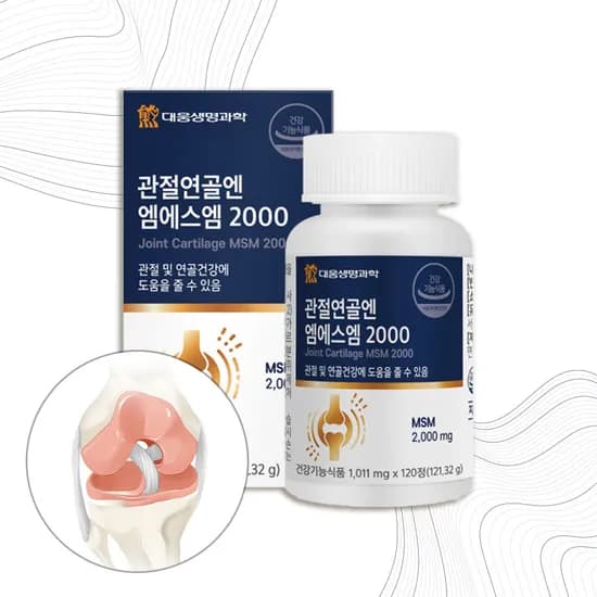 대웅생명과학 관절연골엔 엠에스엠 2000 120정 1개