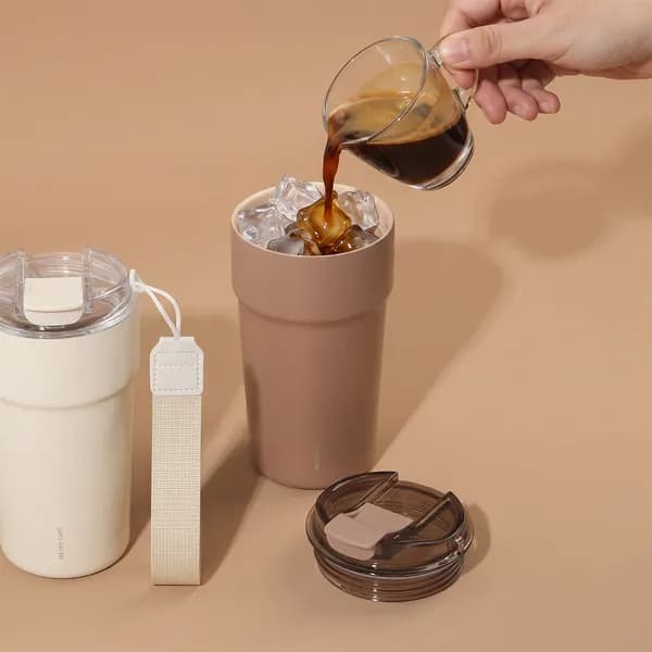 락앤락 메트로 카페 세라믹 텀블러 브라운 500ml 1개