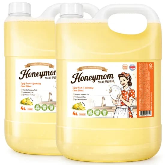 허니맘 24종 무첨가 주방세제, 4L, 2개