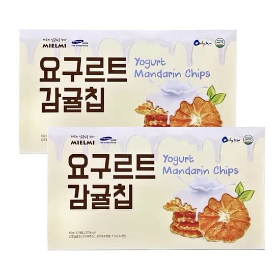 미엘미 제주 요거르트 감귤칩 초콜릿 66g 2개