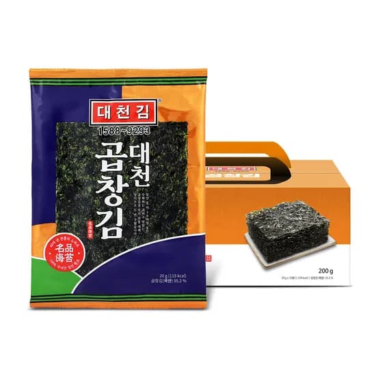 대천김 곱창김 20g 10봉 16,900원