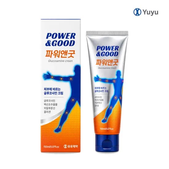유유제약 파워앤굿 바르는 글루코사민 크림 150ml 4개