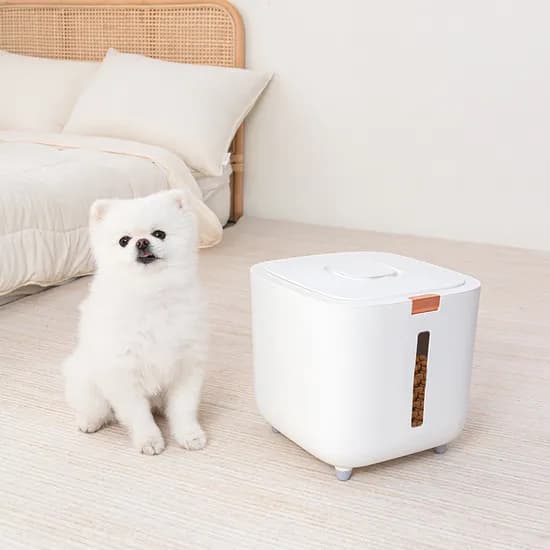 레토 원터치 밀폐 사료보관통, 강아지 고양이, LAC-PT01, 10L, 1개