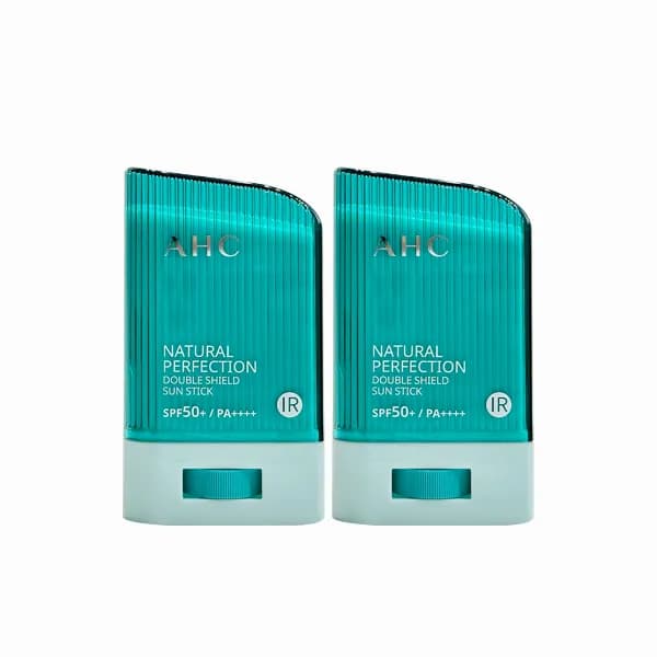AHC 내추럴 퍼펙션 더블쉴드 선스틱 초록 22g 2개