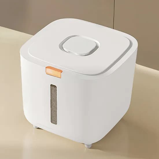 레토 원터치 쌀통, 화이트, 10kg, 1개