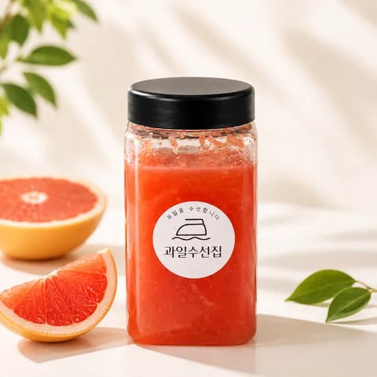 과일수선집 수제 자몽청 500ml 2개