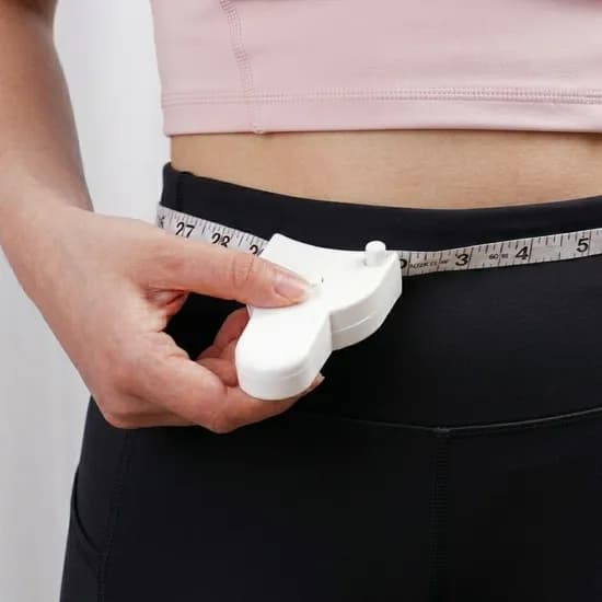 바디 사이즈 측정용 자동 고정 줄자 화이트 1개