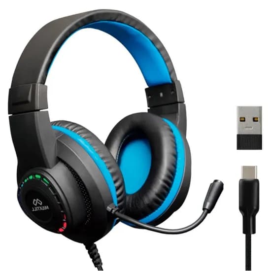 MAXTILL 7.1 C타입 USB 유선 게임용 헤드셋, GM-HC10, 블랙, 1개