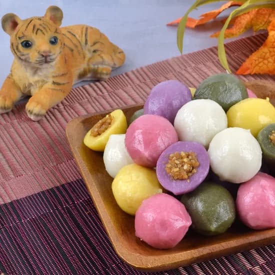 양주골호랑떡 오색 깨송편 1kg 4봉