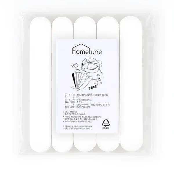 홈르네 캡가드 얼룩방지 모자패드 퓨어화이트 23.8x3.8cm 100P