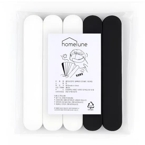 홈르네 캡가드 얼룩방지 모자패드 퓨어블랙 퓨어화이트 23.8x3.8cm 100P 1개
