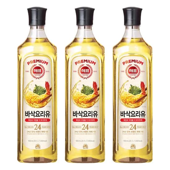 해표 바삭요리유 900ml 3개