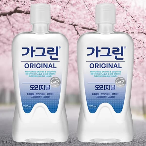 가그린 휴대용 구강청결제 오리지널 1.2L 2개 27,800원