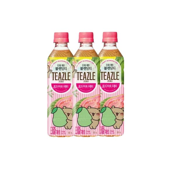 웅진식품 티즐 제로 핑크구아바 우롱티 500ml 20개 16,900원