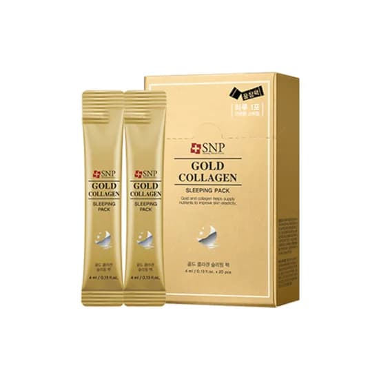 SNP 골드 콜라겐 슬리핑 팩 스틱형 4ml 20개