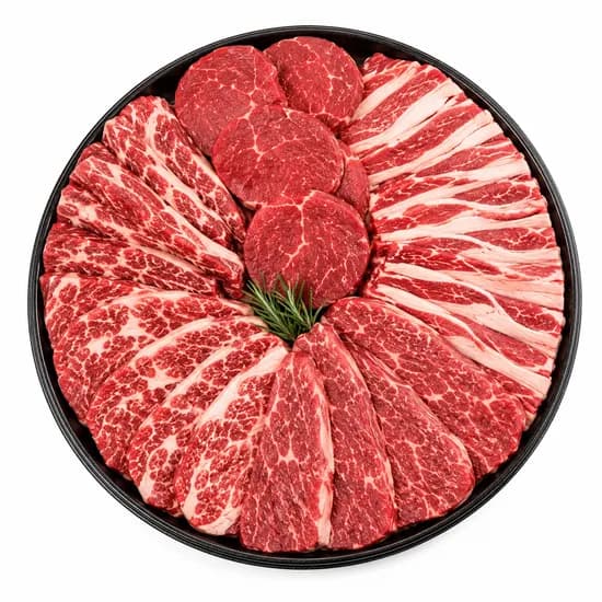 수입 우육 5종세트, 안심 200g + 소갈비살 200g + 우삼겹 200g + 업진살 200g + 부채살 200g, 1세트