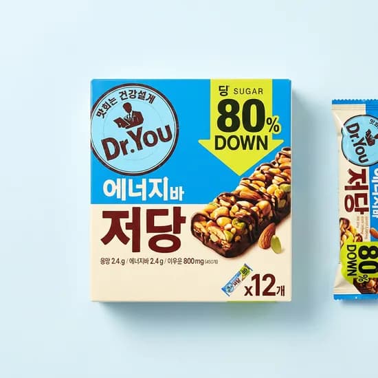 오리온제과 Dr.You 에너지바 저당 50g 12개