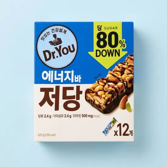 오리온제과 닥터유 에너지바 저당 50g 36개