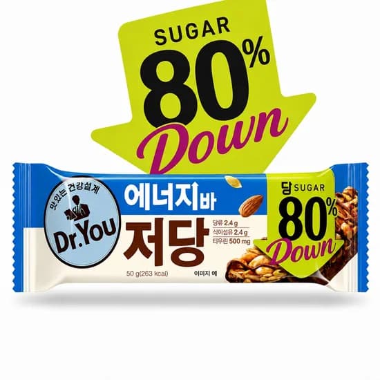 오리온 닥터유 에너지바 저당, 50g, 48개