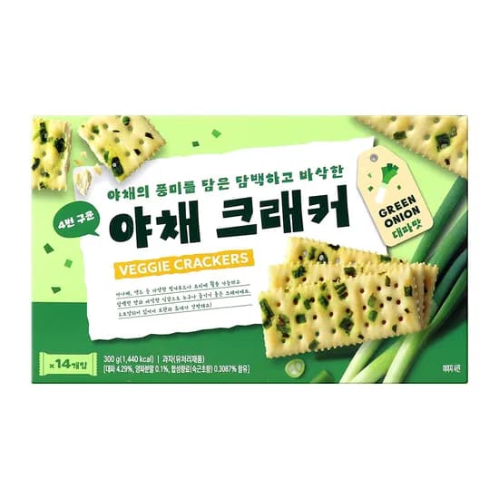야채 크래커, 300g, 4개