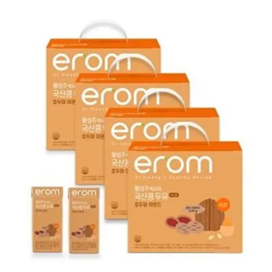 이롬 황성주박사의 국산콩두유 PLUS 호두와 아몬드 190ml 80개 48,510원