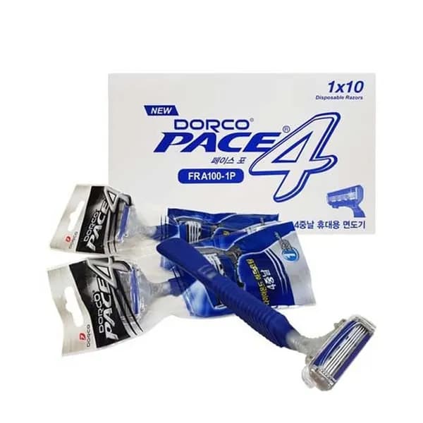 도루코 PACE4 일회용 면도기 10개입