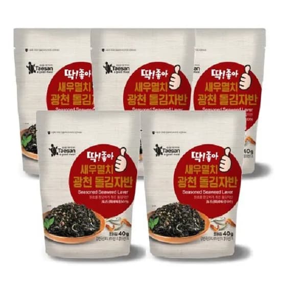 딱좋아 새우멸치 광천 돌김자반 40g 20봉 18,900원