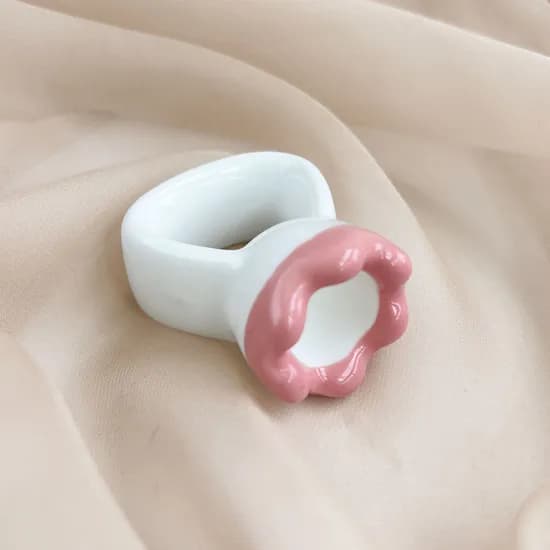 반지괄사 페이스 리프팅 얼굴 마사지 핑크 1개