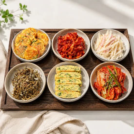 순수한반찬 6종 밑반찬 세트 03 820g 1개
