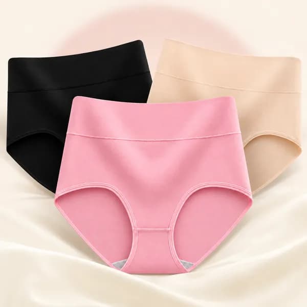 에스커브 면 팬티 블랙 핑크 베이지 XL 3세트