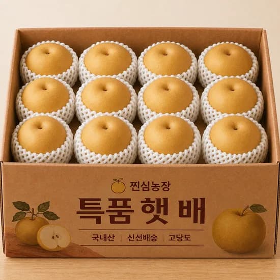 찐심농장 꿀폭탄 햇배, 특품, 5kg, 1박스