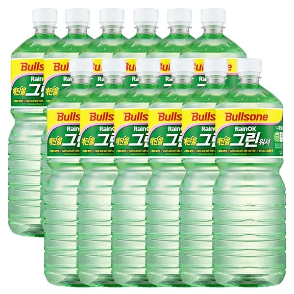불스원 레인OK 에탄올 그린워셔액 1.8L 12개